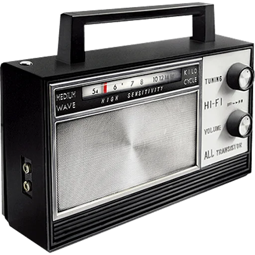 📻 Стикер «Vintage Radio» для Telegram