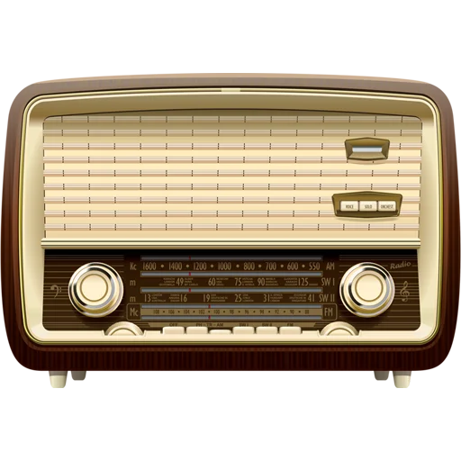 📻 Стикер «Vintage Radio» для Telegram