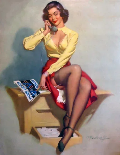 😚 Стикер «Винтажные Плакаты» для Telegram
