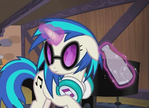 🥛 Стикер «DJ Pon-3 & Octavia Melody» для Telegram