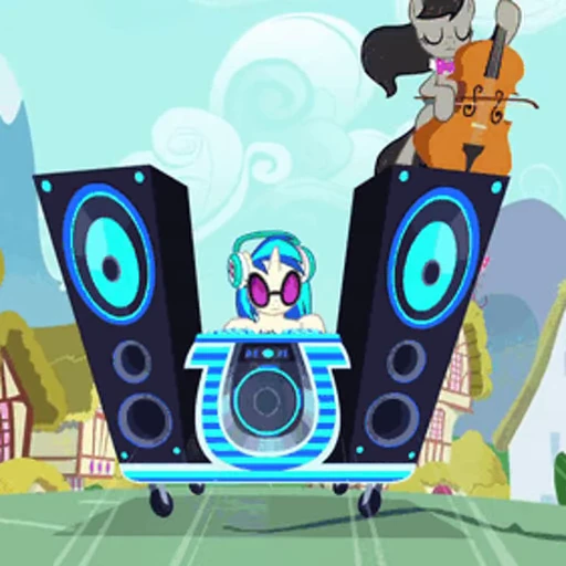 🔥 Стикер «DJ Pon-3 & Octavia Melody» для Telegram