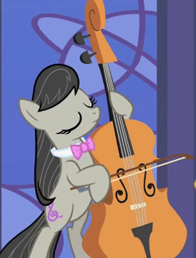 😌 Стикер «DJ Pon-3 & Octavia Melody» для Telegram