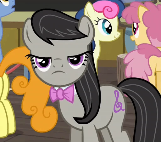 😒 Стикер «DJ Pon-3 & Octavia Melody» для Telegram