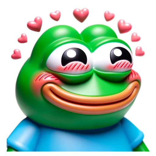🥰 Стикер «Vinyl Pepes» для Telegram