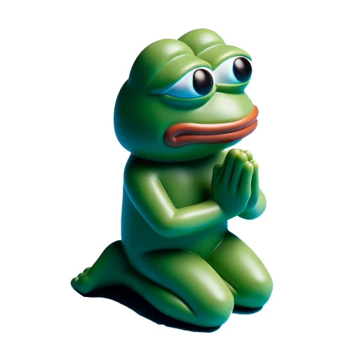 🙏 Стикер «Vinyl Pepes» для Telegram
