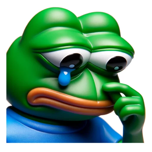 😢 Стикер «Vinyl Pepes» для Telegram