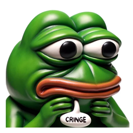 😬 Стикер «Vinyl Pepes» для Telegram