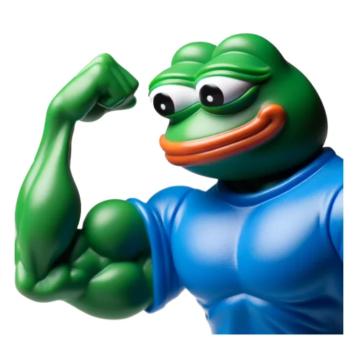 💪 Стикер «Vinyl Pepes» для Telegram