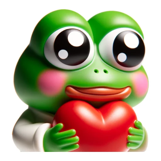 ❤️ Стикер «Vinyl Pepes» для Telegram
