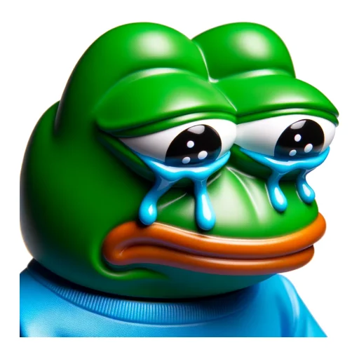 😭 Стикер «Vinyl Pepes» для Telegram
