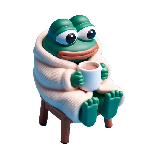 ☕️ Стикер «Vinyl Pepes» для Telegram