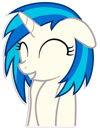 😁 Стикер «Vinyl Scratch» для Telegram