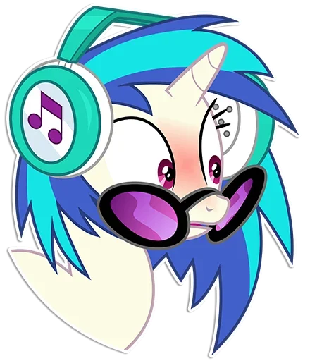 😳 Стикер «Vinyl Scratch» для Telegram