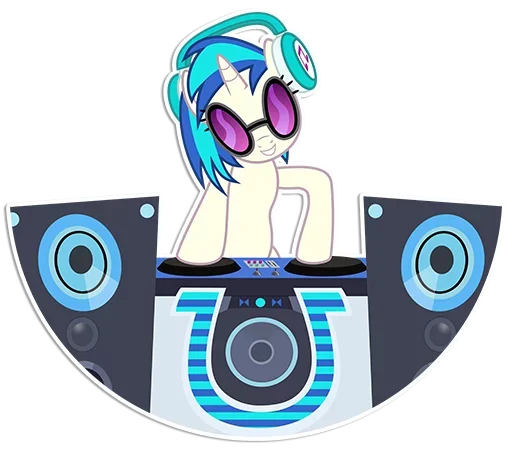 🎧 Стикер «Vinyl Scratch» для Telegram