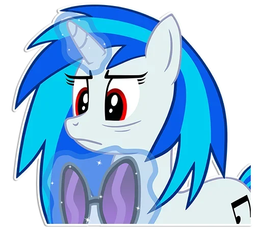 😑 Стикер «Vinyl Scratch» для Telegram