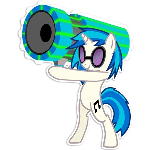 😏 Стикер «Vinyl Scratch» для Telegram