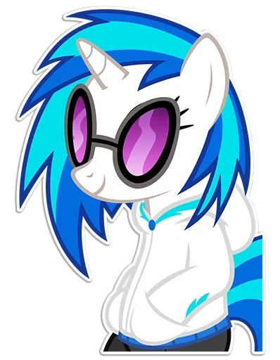 😎 Стикер «Vinyl Scratch» для Telegram