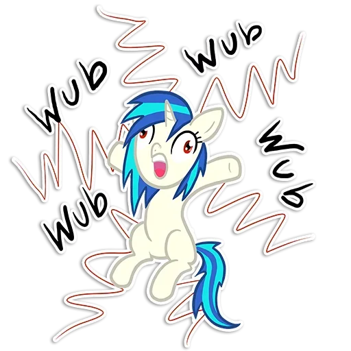 🎧 Стикер «Vinyl Scratch» для Telegram