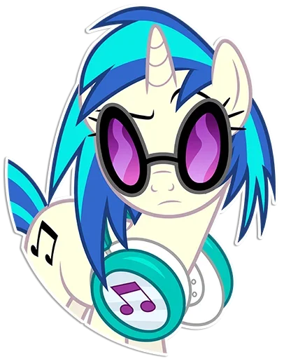 😒 Стикер «Vinyl Scratch» для Telegram