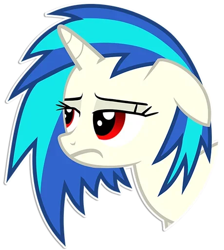 🙁 Стикер «Vinyl Scratch» для Telegram