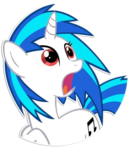 😳 Стикер «Vinyl Scratch» для Telegram