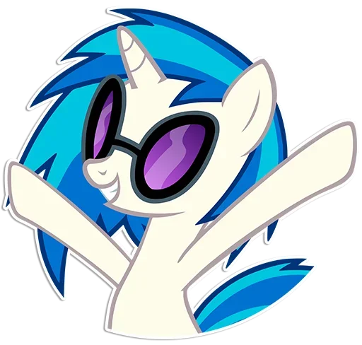 👐 Стикер «Vinyl Scratch» для Telegram
