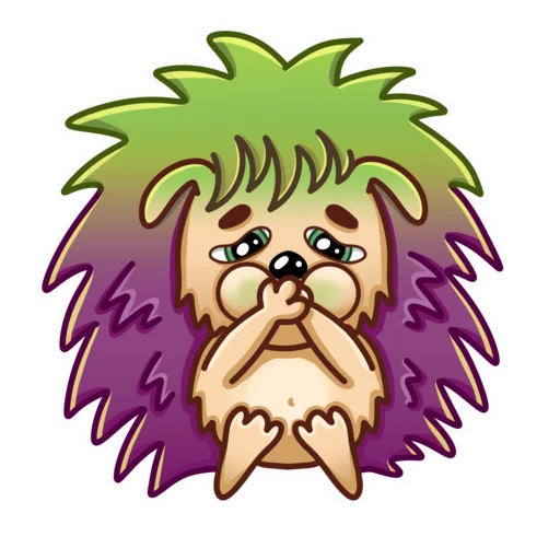 🤢 Стикер «Ёжик» для Telegram