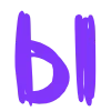 ☂️ Эмодзи «Фиолетовый алфавит» для Telegram