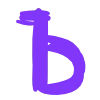 👩‍🦽 Эмодзи «Фиолетовый алфавит» для Telegram