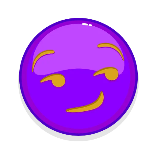 😏 Стикер «Violet Emoji» для Telegram