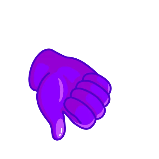 👎 Стикер «Violet Emoji» для Telegram