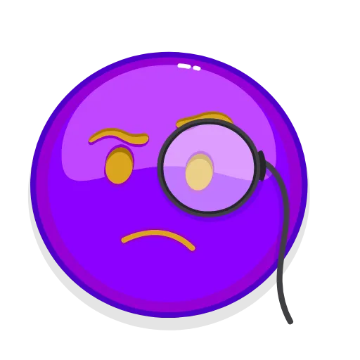 🧐 Стикер «Violet Emoji» для Telegram