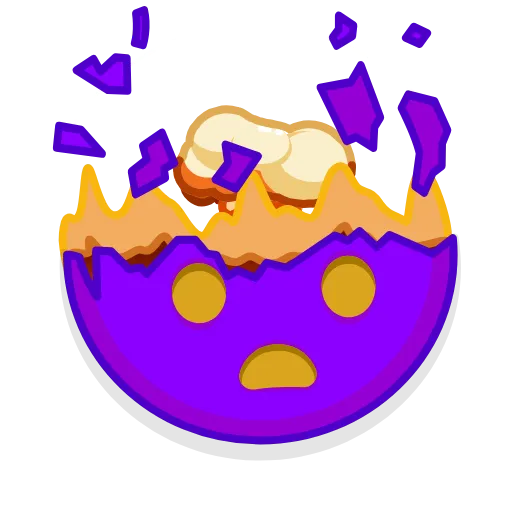 🤯 Стикер «Violet Emoji» для Telegram