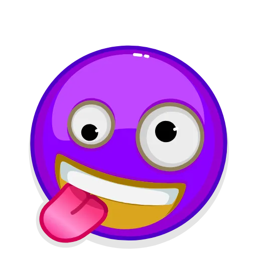 🤪 Стикер «Violet Emoji» для Telegram