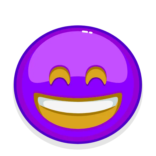 😄 Стикер «Violet Emoji» для Telegram