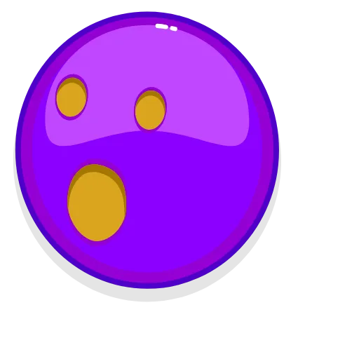 😮 Стикер «Violet Emoji» для Telegram