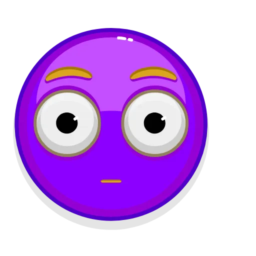 😳 Стикер «Violet Emoji» для Telegram