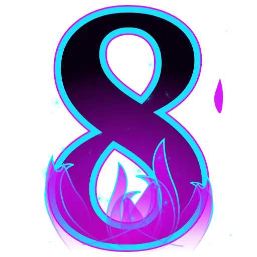 8️⃣ Эмодзи «VIOLET FLAME» для Telegram