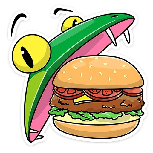 🍔 Стикер «Змеяна Водолеевна» для Telegram