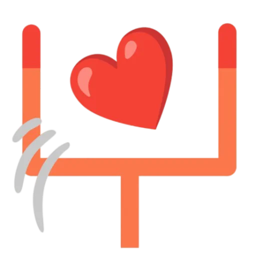 ❤️ Стикер «red heart vip» для Telegram