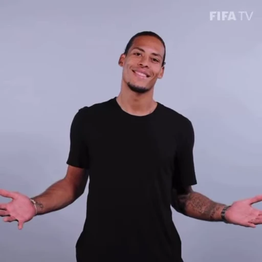 🖤 Стикер «Virgil van Dijk» для Telegram