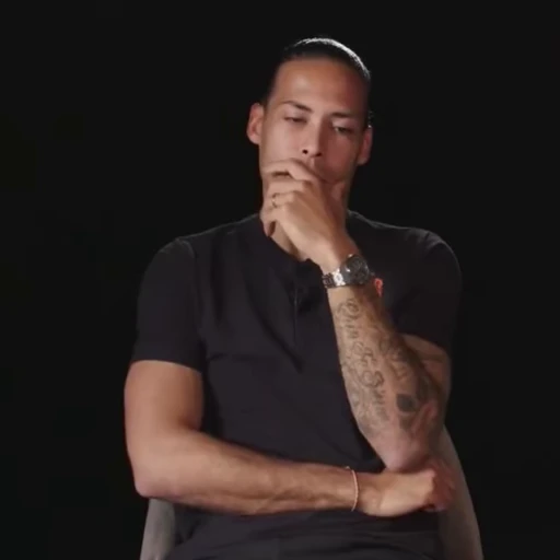 🖤 Стикер «Virgil van Dijk» для Telegram