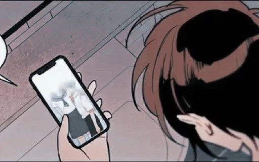 🫀 Стикер «Девушка с сюрпризом» для Telegram