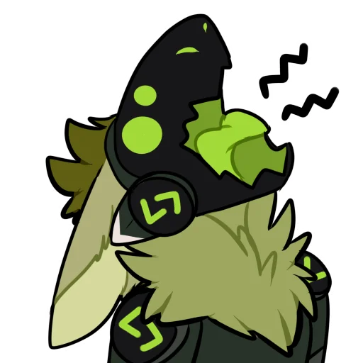 🔊 Стикер «Viridian Protogen» для Telegram