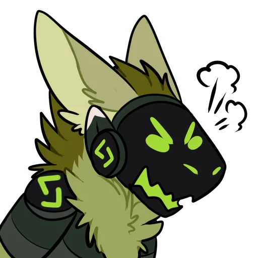 💨 Стикер «Viridian Protogen» для Telegram