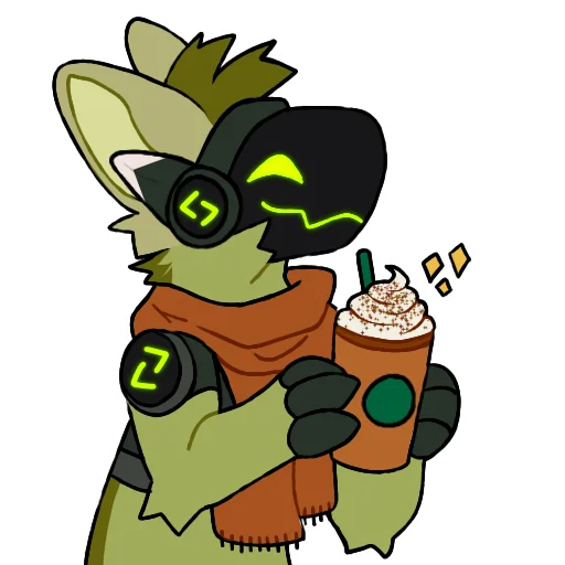 ☕️ Стикер «Viridian Protogen» для Telegram