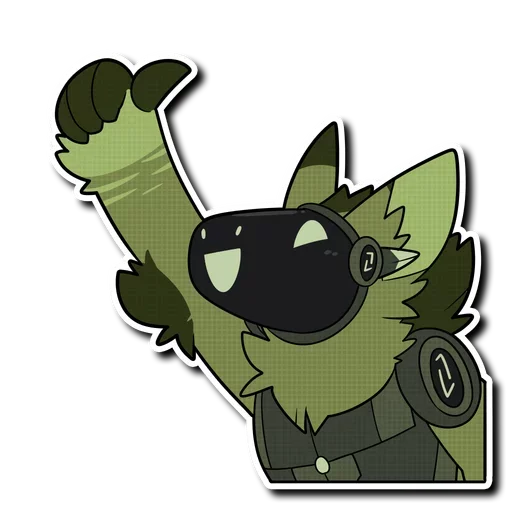 👍 Стикер «Viridian Protogen» для Telegram