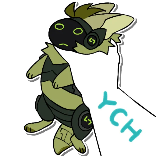 ✊ Стикер «Viridian Protogen» для Telegram