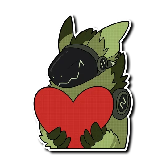 💖 Стикер «Viridian Protogen» для Telegram