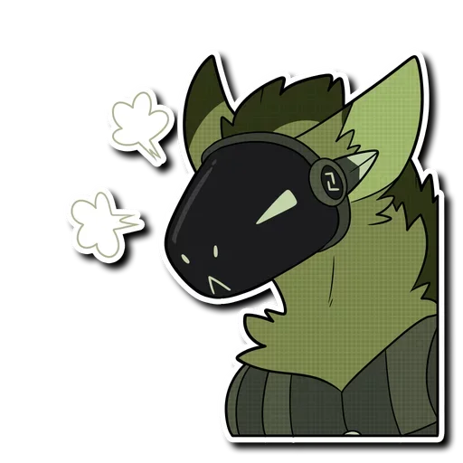 😤 Стикер «Viridian Protogen» для Telegram